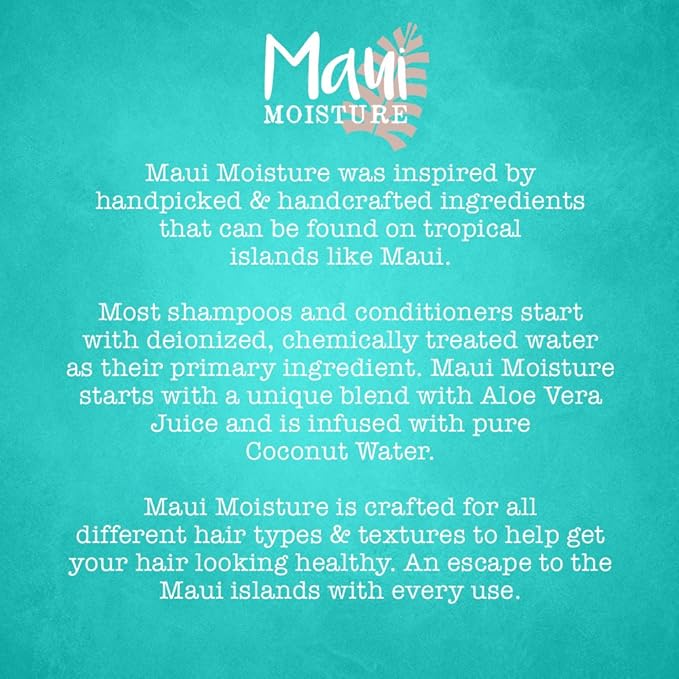 Maui Moisture Smooth & Repair Anti-Frizz Curl Shampoo, vanilla bean 13 Fl Oz