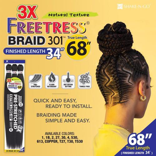 Shake-N-Go 3x Freetress Braid 301 34'
