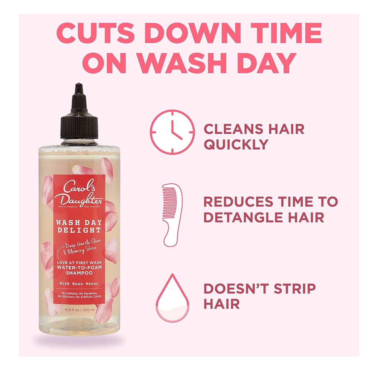 Carol’s Daughter Wash Day Delight Water-To-Foam Shampoo with Rose Water