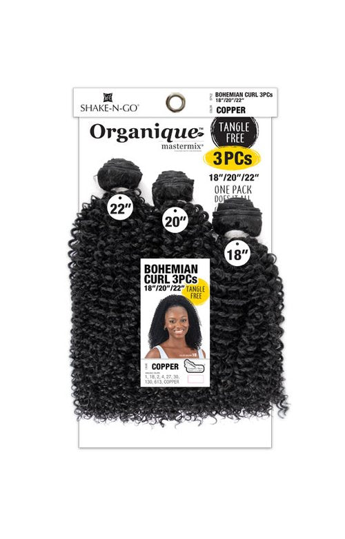 Shake-N-Go Organique - Bohemian Curl 3pcs (18"/20"/22")
