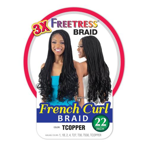 Shake-N-Go Freetress 3x French Curl Braid 22"