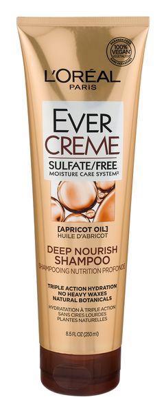 L'Oreal Paris Ever Creme Deep Nourish Shampoo Apricot Oil Sulfate Free