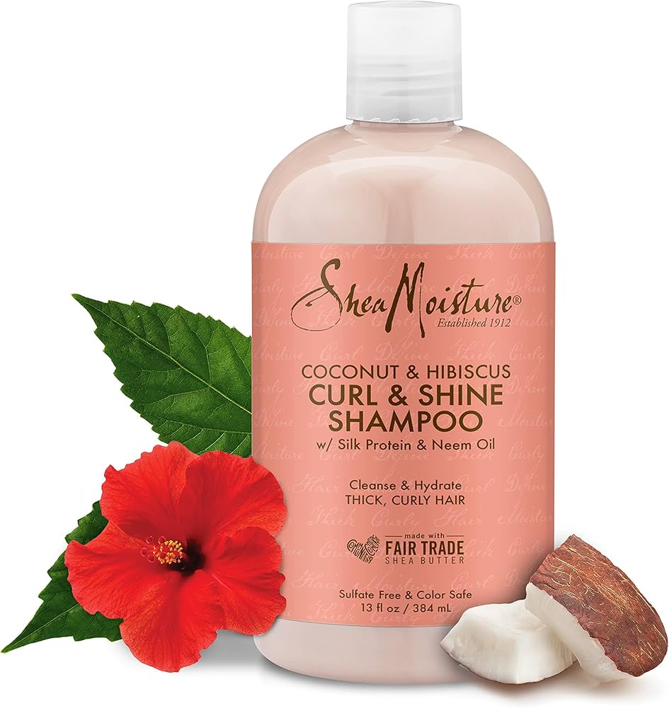 Shea Moisture Coconut & Hibiscus Curl & Shine Hair Shampoo