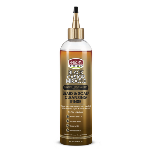African Pride Black Castor Miracle Braid & Scalp Cleansing Rinse