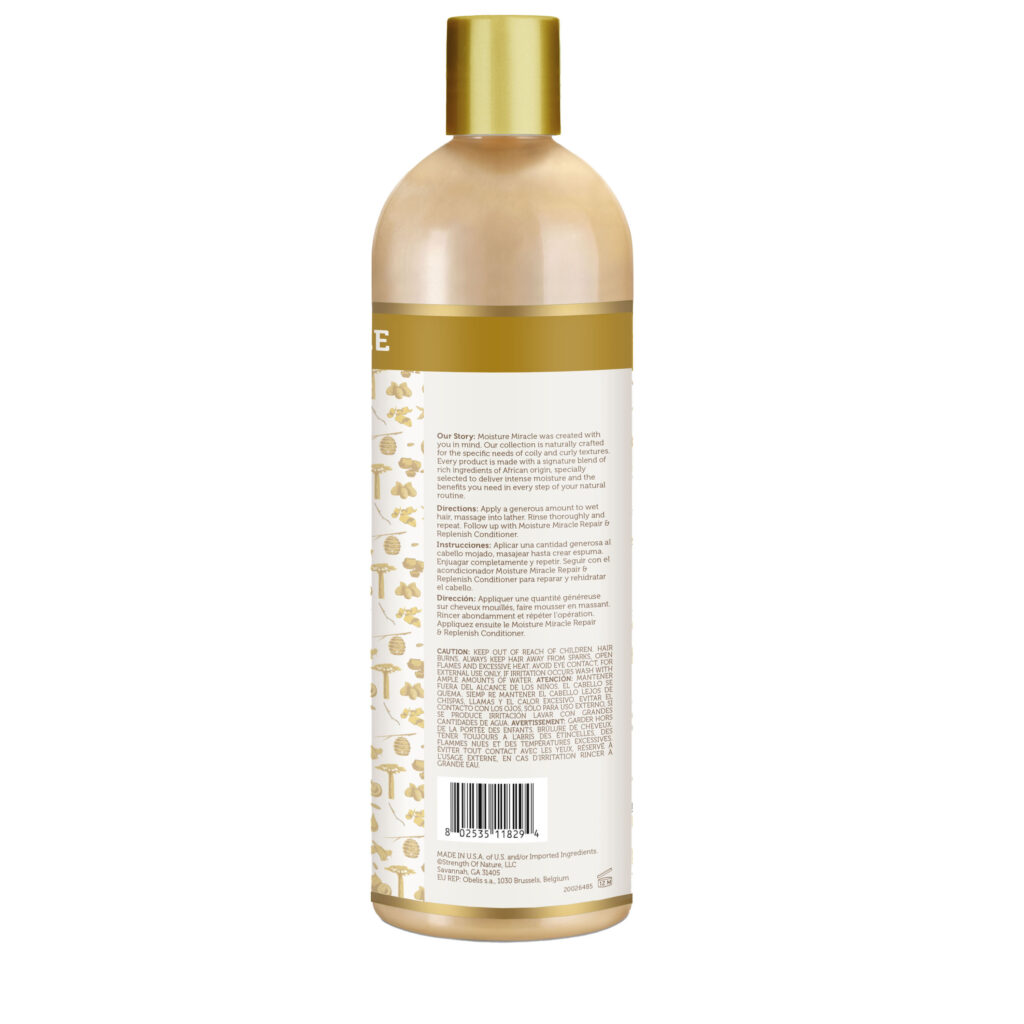 African Pride Moisture Miracle Honey & Coconut Oil Shampoo, 16oz