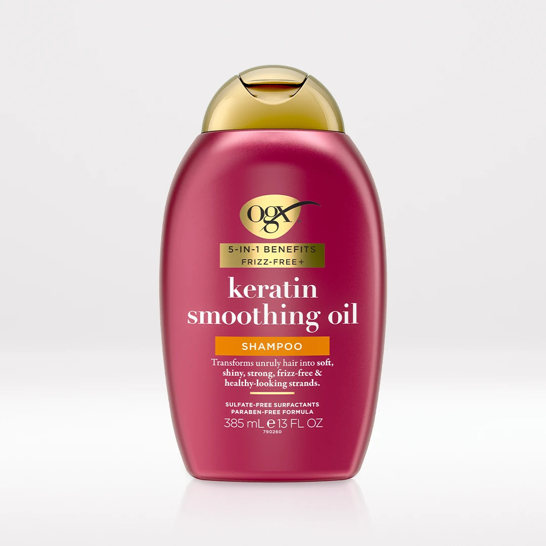 OGX 5-IN-1 Frizz-Free+ Keratin Smoothing Oil Shampoo